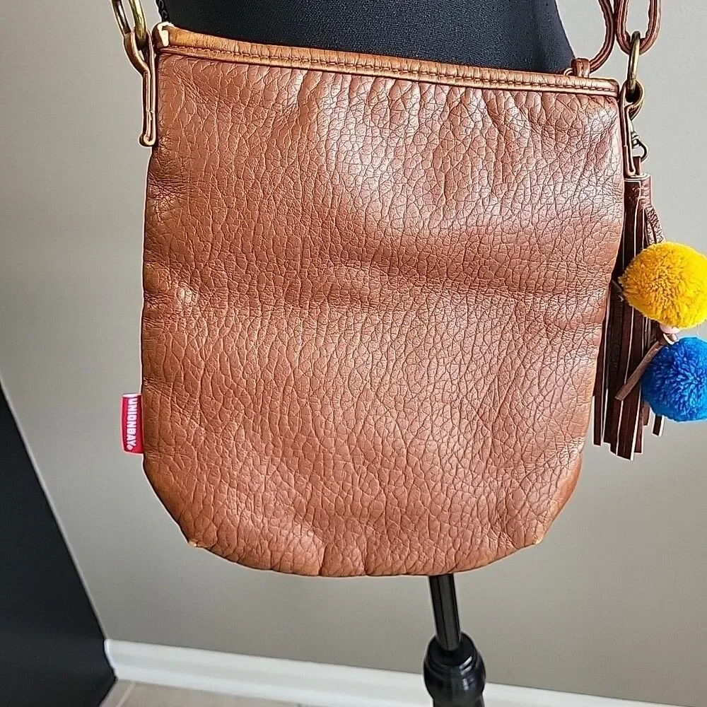 VINTAGE 90s Y2K Union Bay Crossbody Bag‎ Grunge Boho Aztec Tassels Utility
